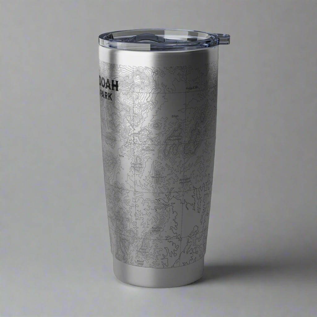 Shenandoah National Park topographic insulated 20 oz tumbler alternate product view