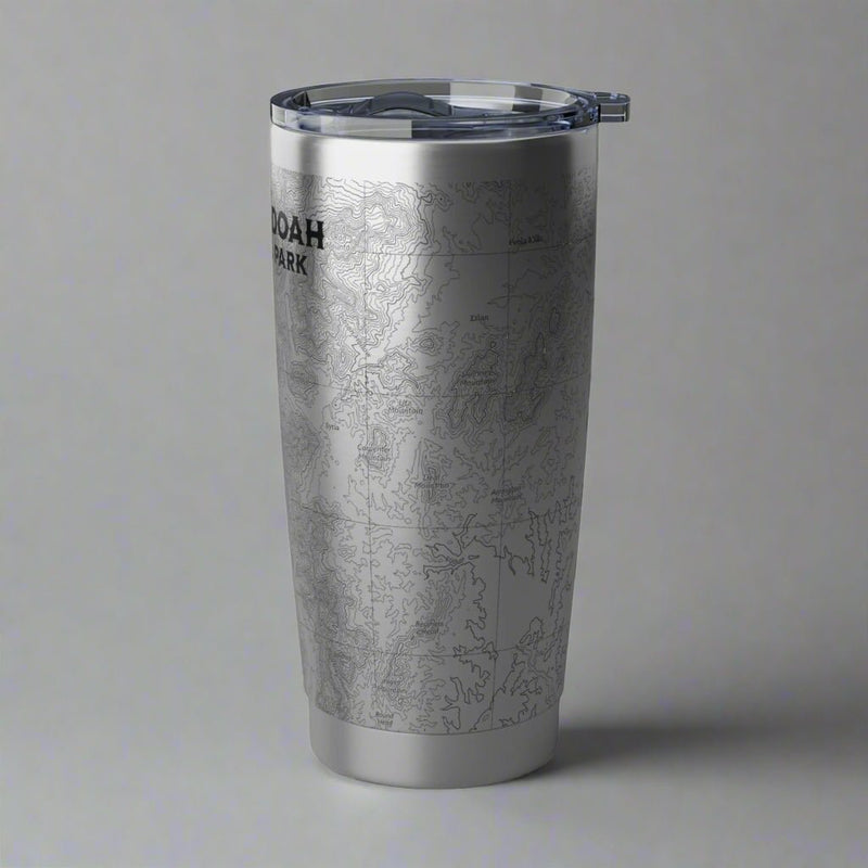 Shenandoah National Park topographic insulated 20 oz tumbler alternate product view