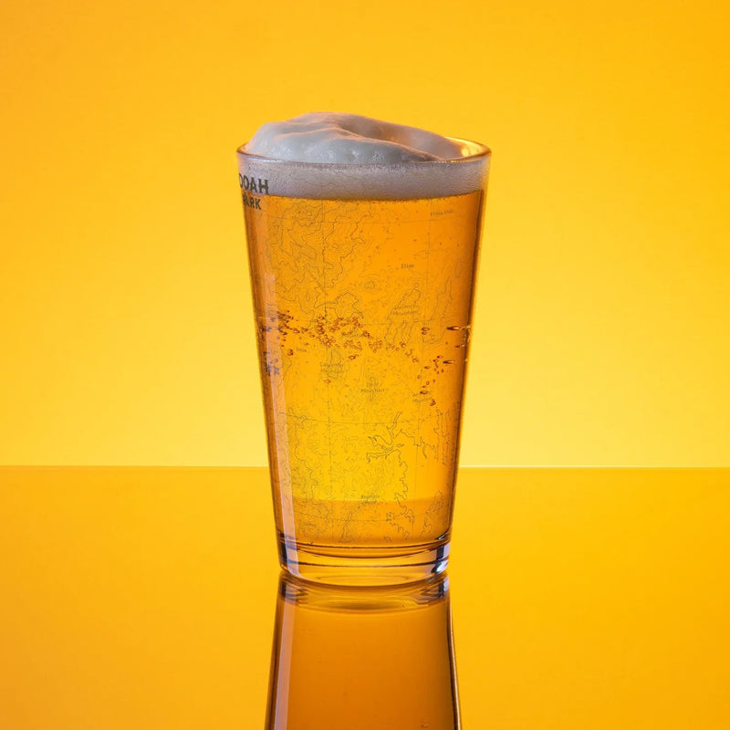 Shenandoah National Park topographic pint glass alternate product view