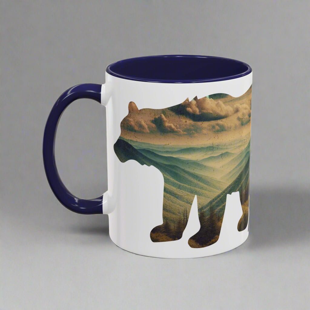 Great Smoky Mountains National Park bear colored coffee mug alternate product view