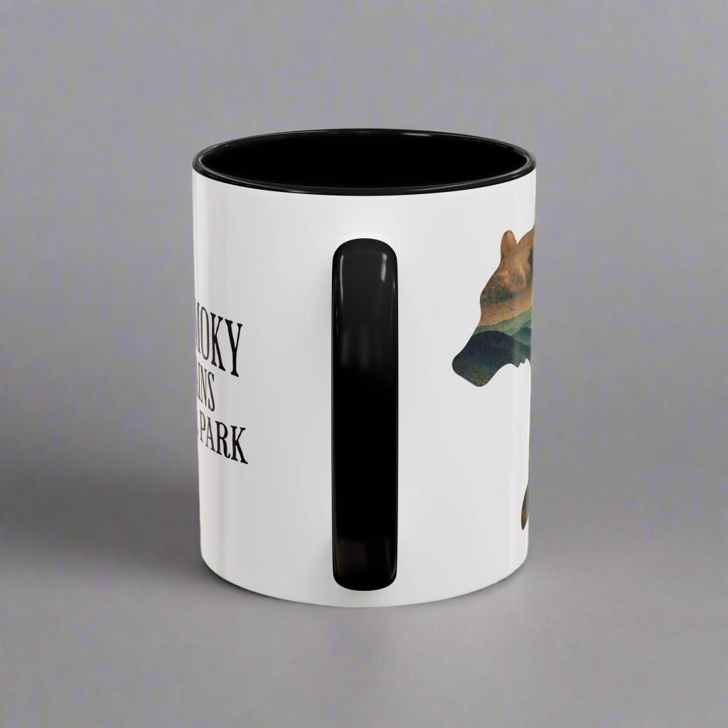 Great Smoky Mountains National Park bear colored coffee mug alternate product view