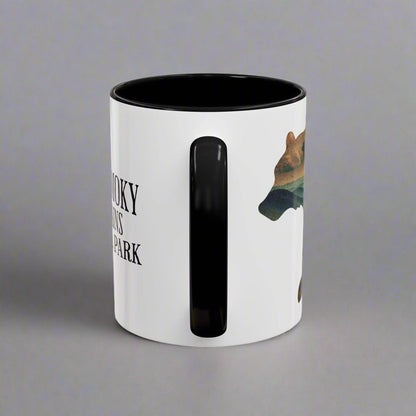 Great Smoky Mountains National Park bear colored coffee mug alternate product view