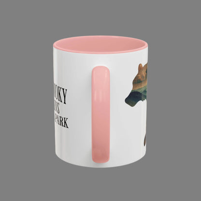 Great Smoky Mountains National Park bear colored coffee mug alternate product view