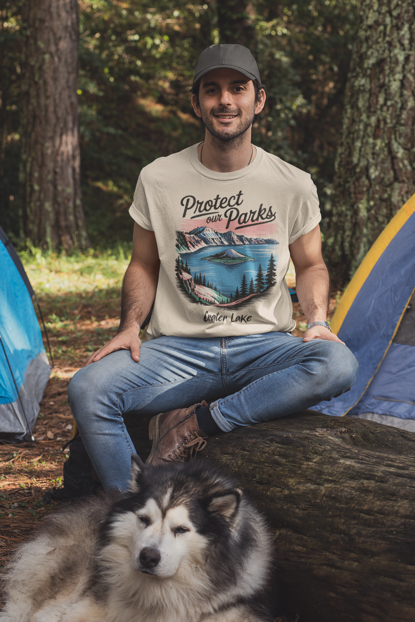 Protect Our Parks Crater Lake Unisex T-Shirt T-Shirt Printify