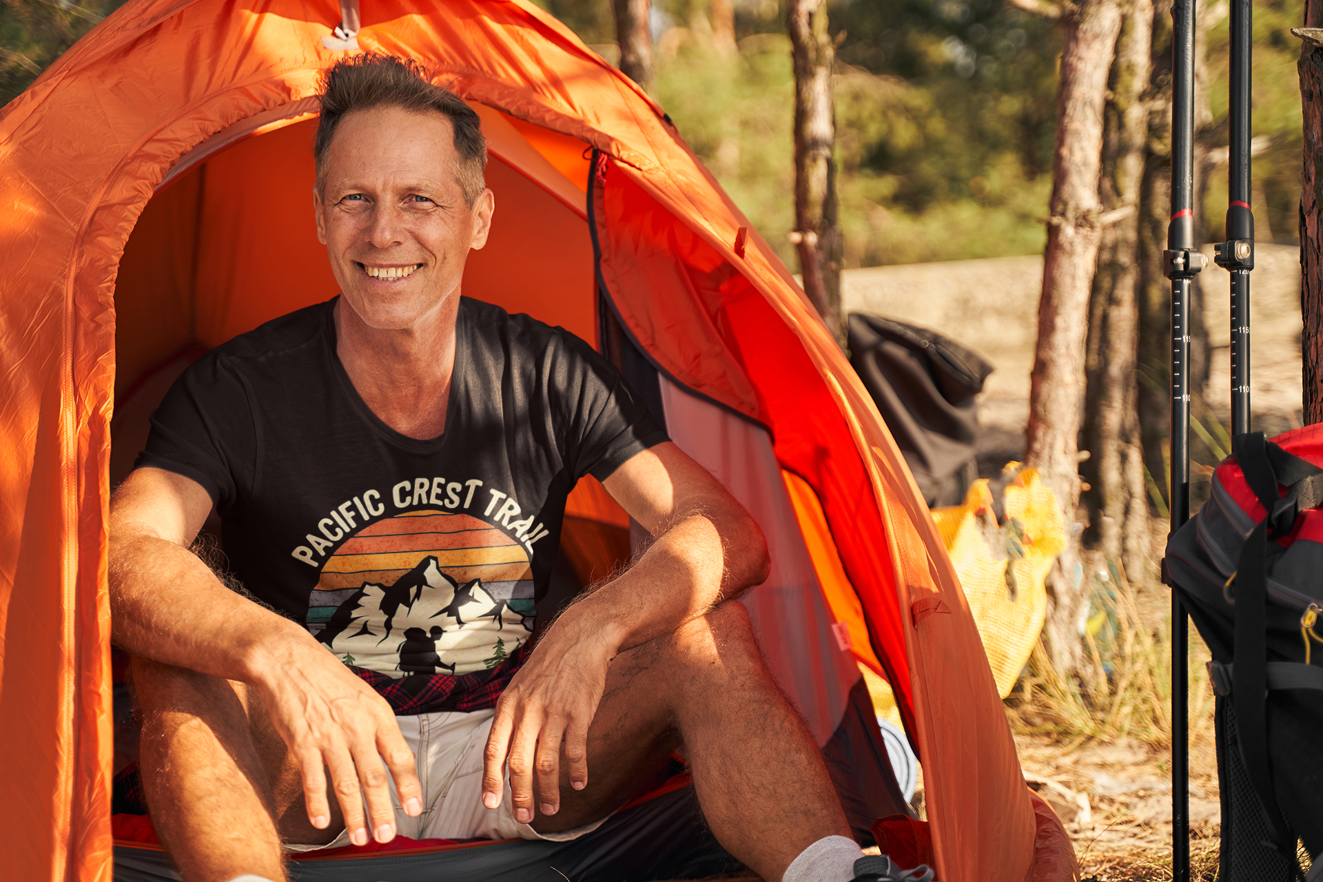 Pacific Crest Trail Unisex Fit Soft T-Shirt 2,650 Miles Of Adventure T-Shirt Printify