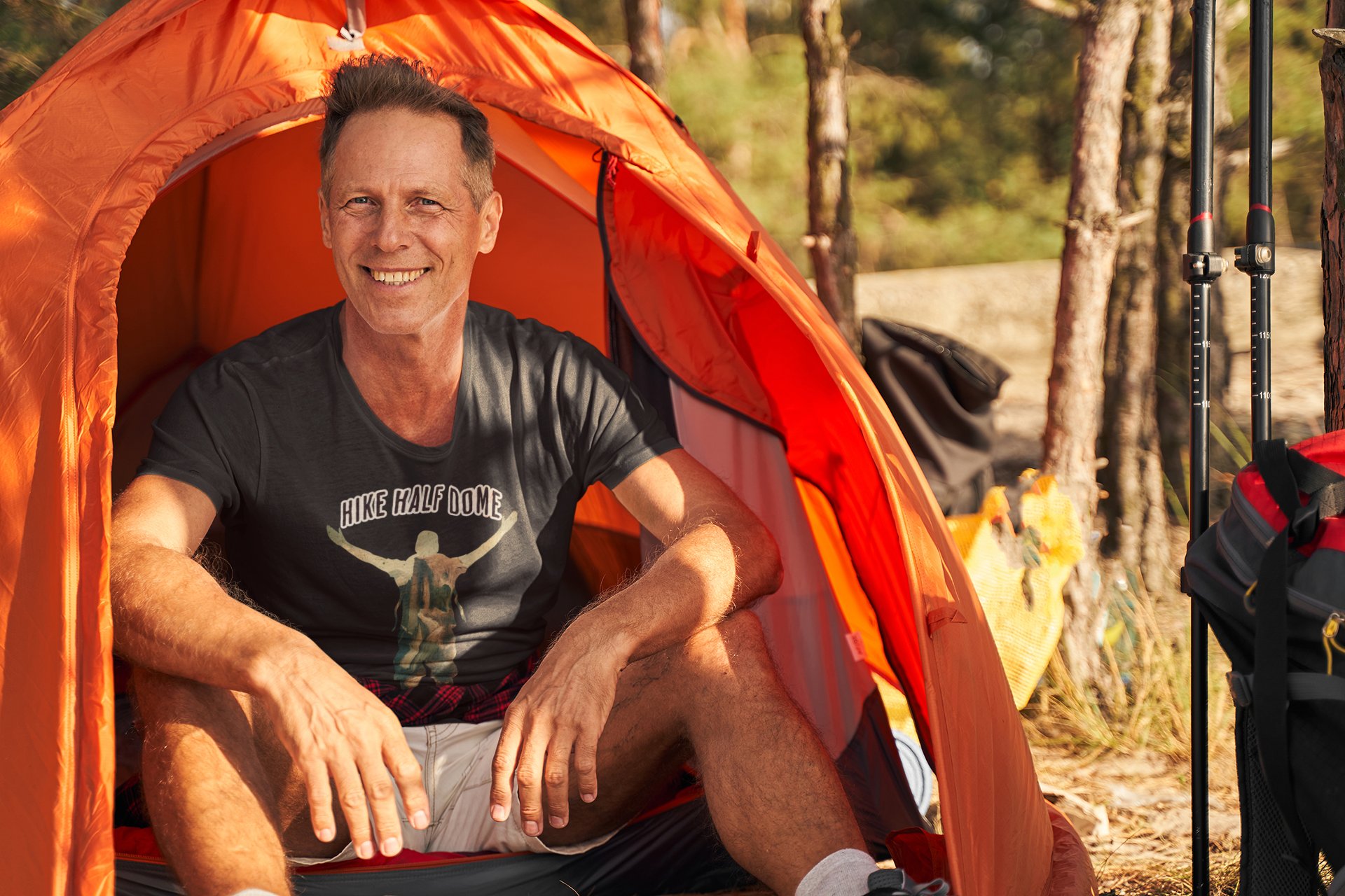 Hike Half Dome Yosemite Unisex T-Shirt T-Shirt Printify