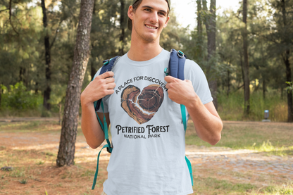 Petrified Forest National Park Unisex Fit Soft T-Shirt Heart Wood T-Shirt Printify