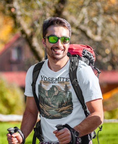 Yosemite Valley Half Dome Unisex Fit Soft T-Shirt T-Shirt Printify