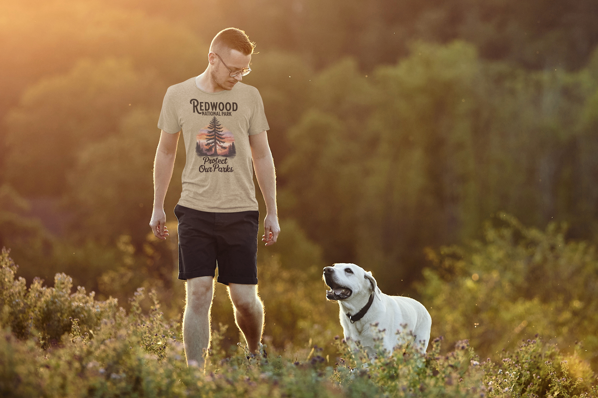 Protect Our Parks Redwood Unisex T-Shirt T-Shirt Printify