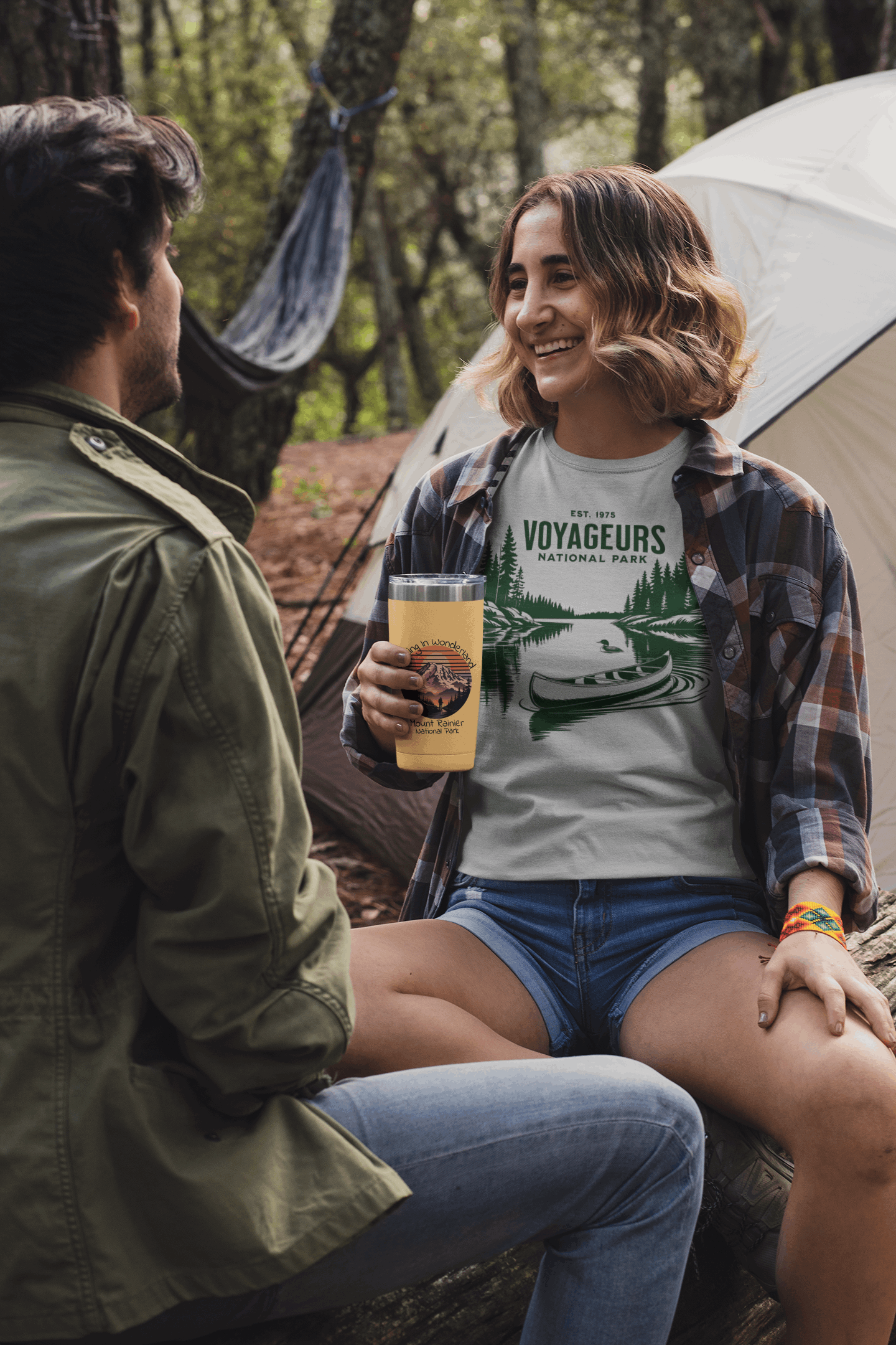 Voyageurs National Park Canoe Art Unisex T-Shirt T-Shirt Printify