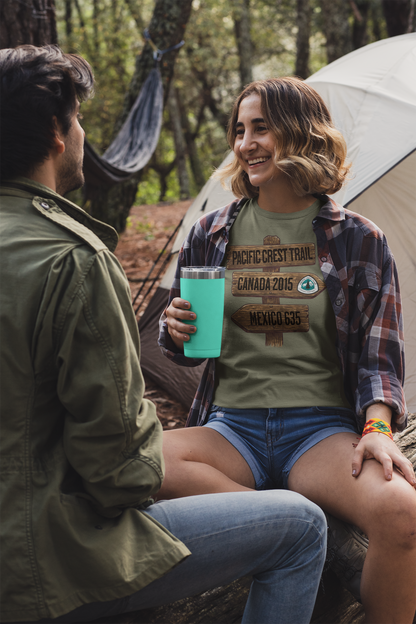 Pacific Crest Trail Unisex T-Shirt Mexico Canada 2650 Mile Sign T-Shirt Printify