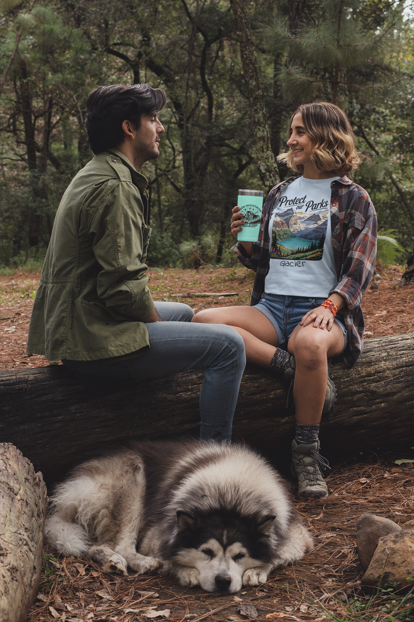 Protect Our Parks Glacier Park Unisex T-Shirt T-Shirt Printify