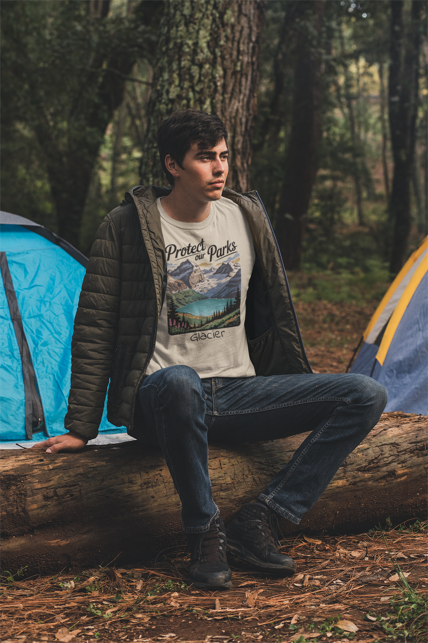 Protect Our Parks Glacier Park Unisex T-Shirt T-Shirt Printify