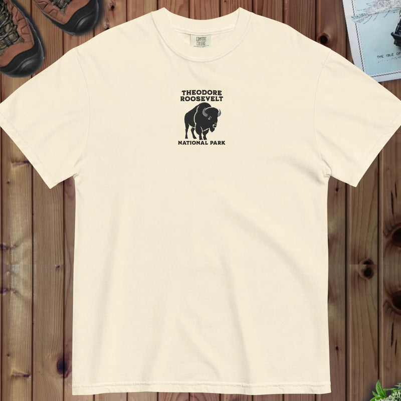 Theodore Roosevelt National Park premium embroidered t-shirt primary product view