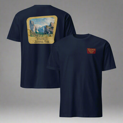 Yosemite National Park Unisex T-Shirt Embroidered T-Shirt Park Service Apparel Navy S