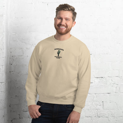 Saguaro National Park Embroidered Cactus Crewneck Sweatshirt