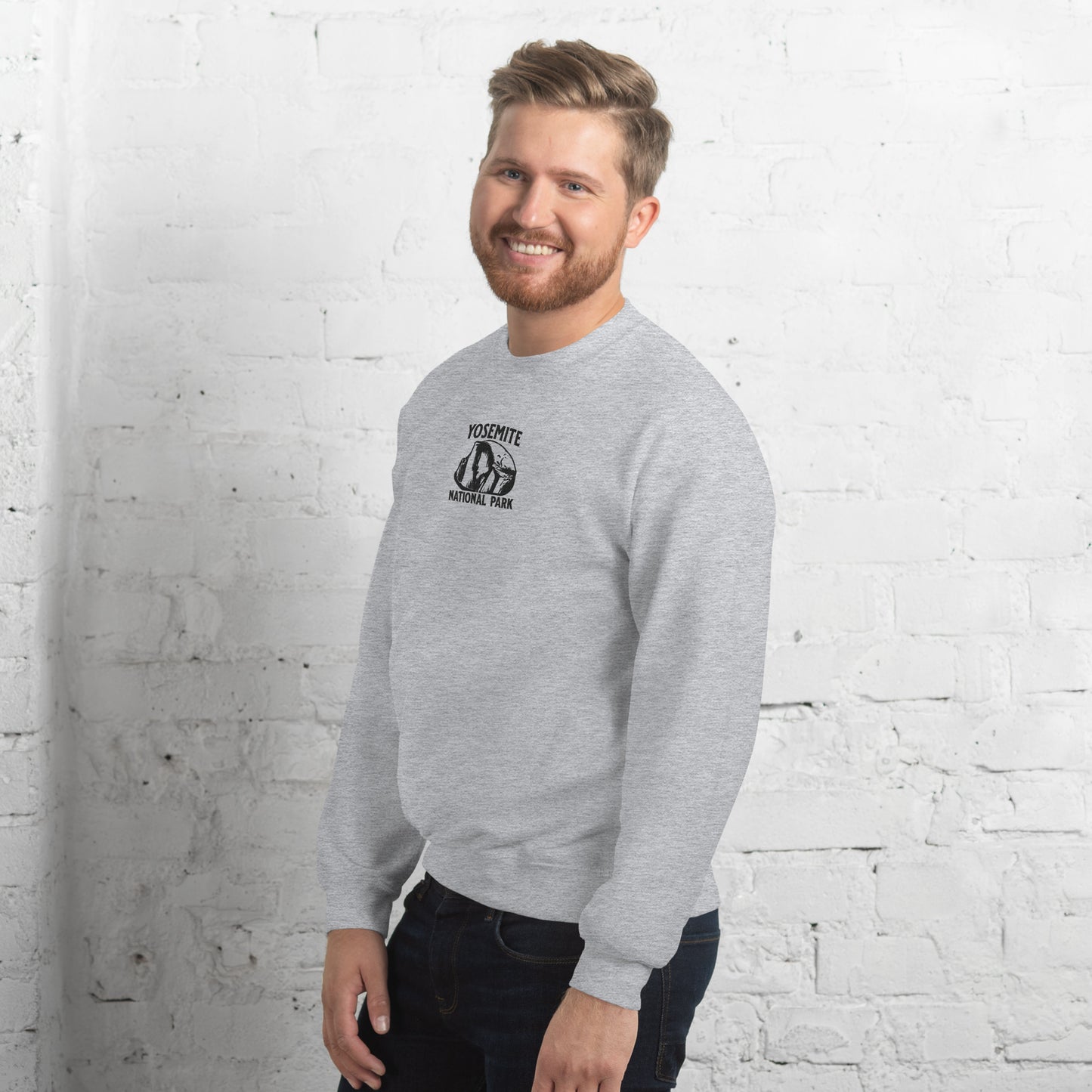 Yosemite Half Dome Embroidered Crewneck Sweatshirt