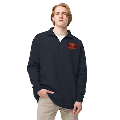 Crater Lake Unisex 1/4 Zip Fleece Pullover Sweatshirt Park Service Apparel