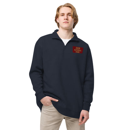 Zion National Park 1/4 Zip Fleece Pullover Park Service Apparel