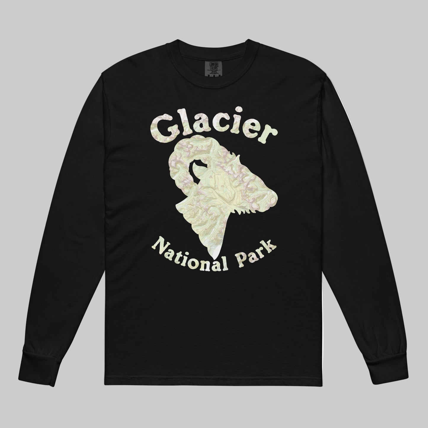 Glacier Ram Long Sleeve Heavyweight Topo Tee T-Shirt Park Service Apparel Black S