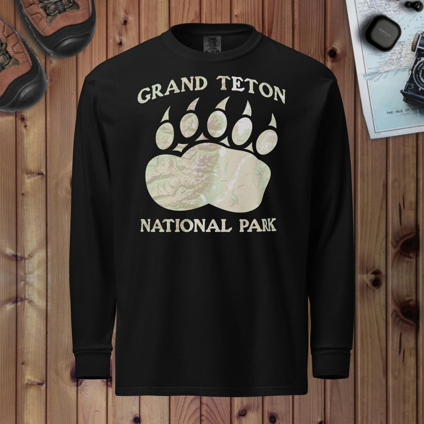 Grand Teton Heavyweight Long Sleeve Topo Tee Long-sleeve Park Service Apparel Black S