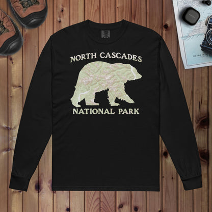 North Cascades Heavyweight Long Sleeve Topo Tee Long-sleeve Park Service Apparel Black S