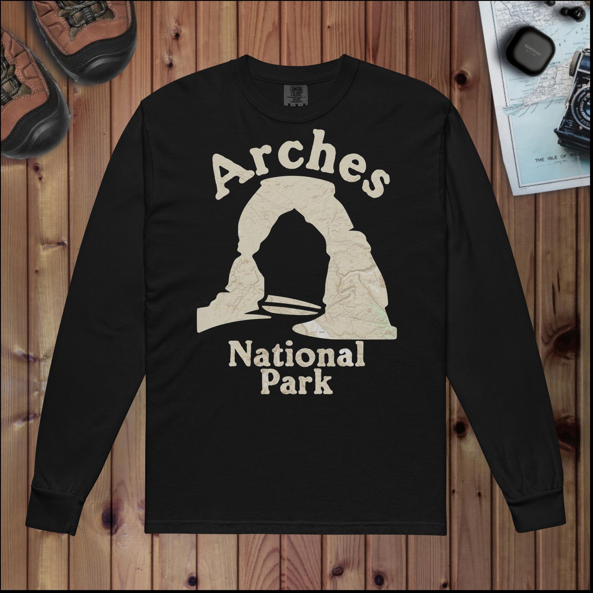 Arches Heavyweight Long Sleeve Topo Tee Long-sleeve Park Service Apparel Black S