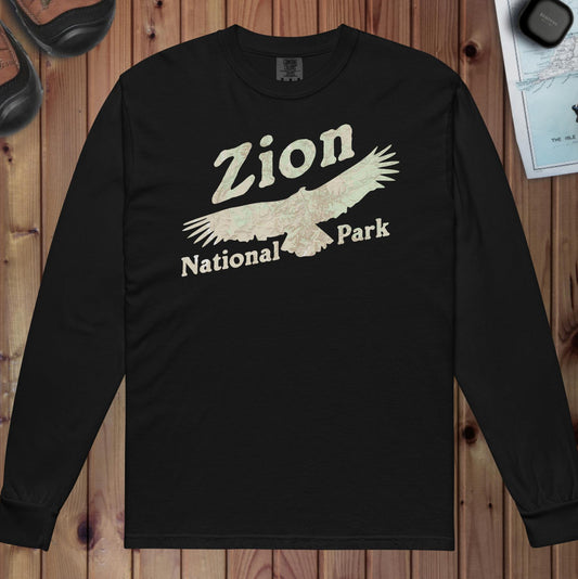 Zion Condor Heavyweight Long Sleeve Topo Tee Park Service Apparel Black S