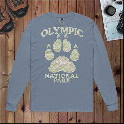 Olympic Bear Paw Heavyweight Long Sleeve Topo Tee Long-sleeve Park Service Apparel Blue Jean S