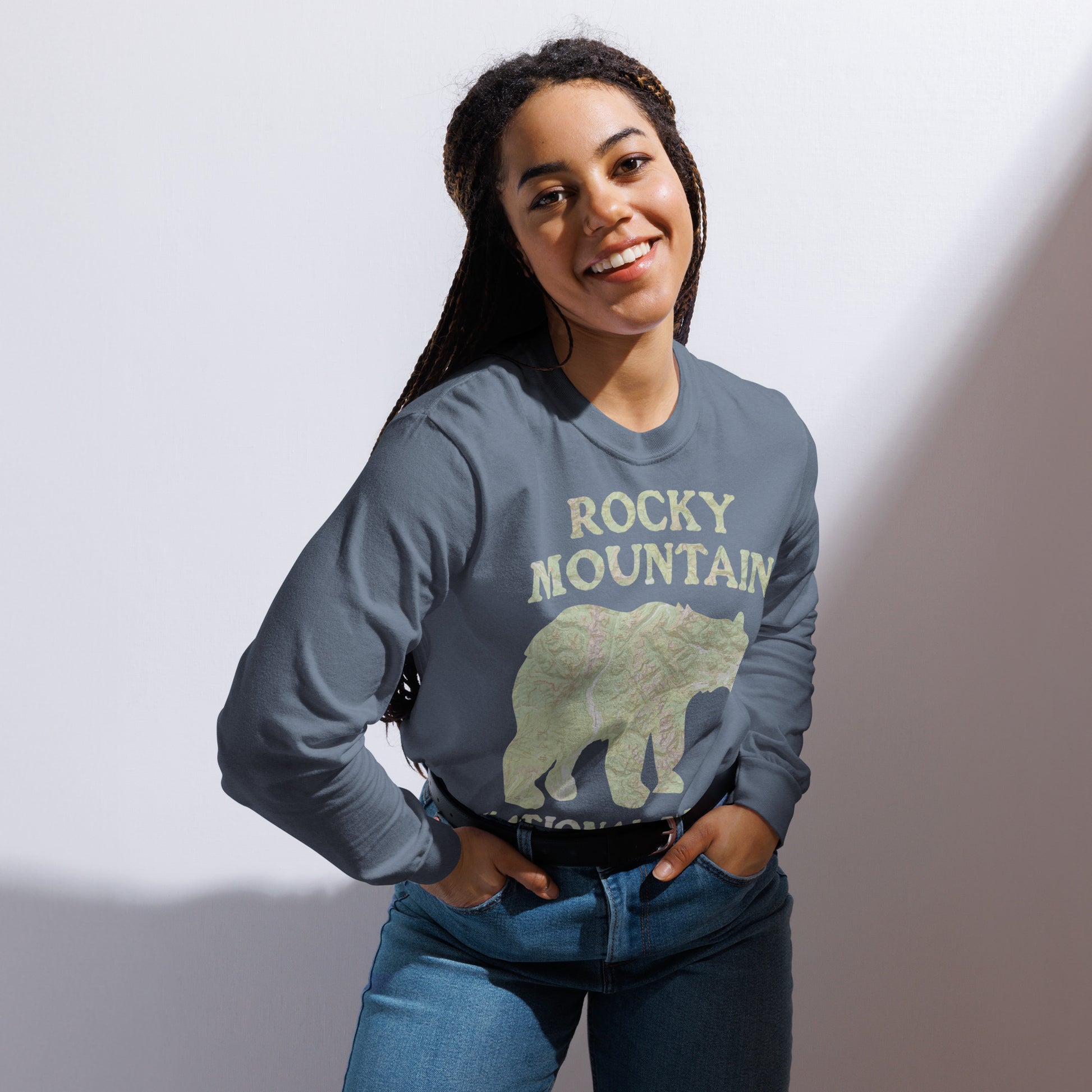Rocky Mountain Bear Heavyweight Long Sleeve Topo Tee Long-sleeve Park Service Apparel