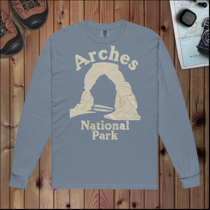 Arches Heavyweight Long Sleeve Topo Tee Long-sleeve Park Service Apparel Blue Jean S