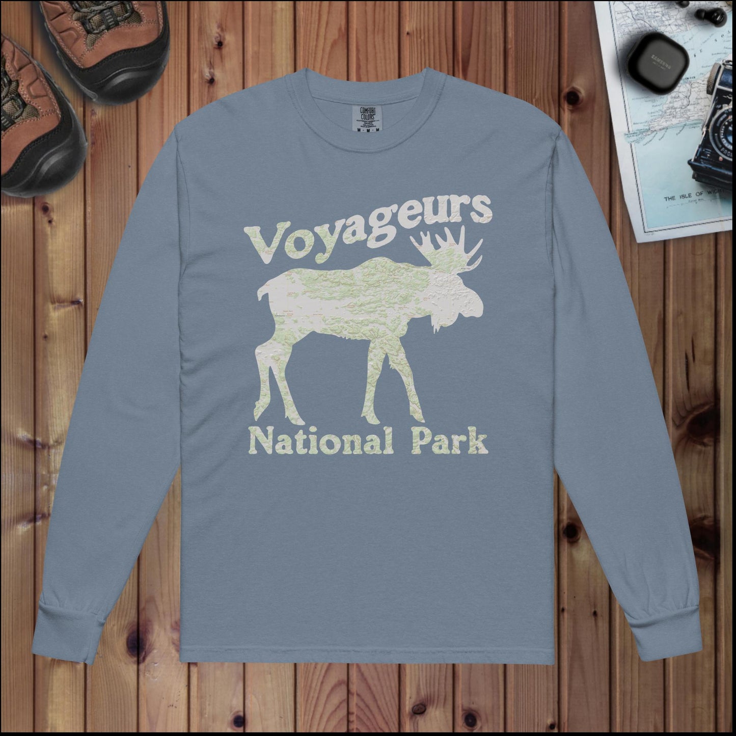 Voyageurs Heavyweight Long Sleeve Topo Tee Long-sleeve Park Service Apparel Blue Jean S