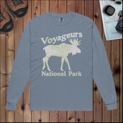 Voyageurs Heavyweight Long Sleeve Topo Tee Long-sleeve Park Service Apparel Blue Jean S