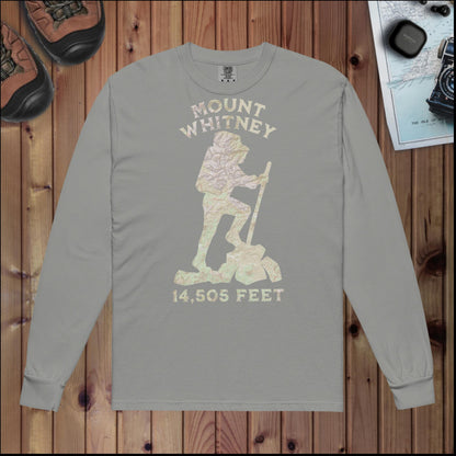 Mount Whitney Heavyweight Longsleeve Topo Tee Long-sleeve Park Service Apparel Grey S