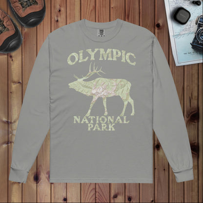 Olympic Elk Heavyweight Longsleeve Topo Tee Long-sleeve Park Service Apparel Grey S