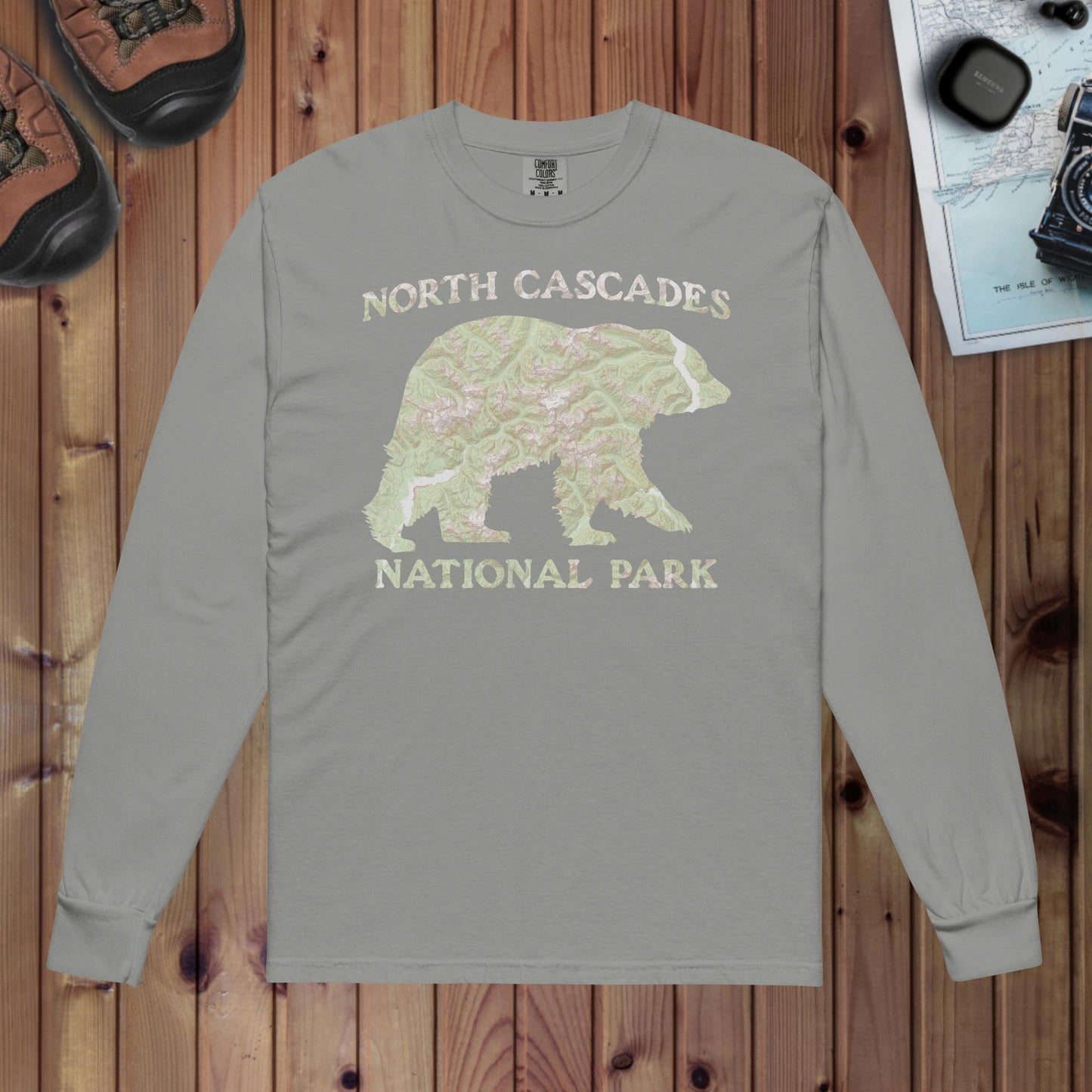 North Cascades Heavyweight Long Sleeve Topo Tee Long-sleeve Park Service Apparel Grey S