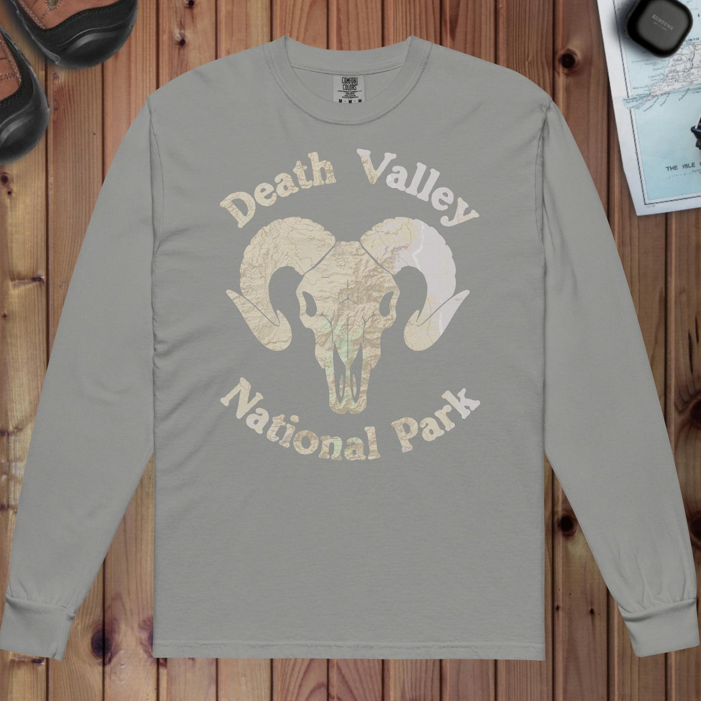 Death Valley Ram Heavyweight Long Sleeve Topo Tee Long-sleeve Park Service Apparel Grey S