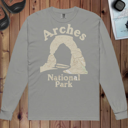 Arches Heavyweight Long Sleeve Topo Tee Long-sleeve Park Service Apparel Grey S