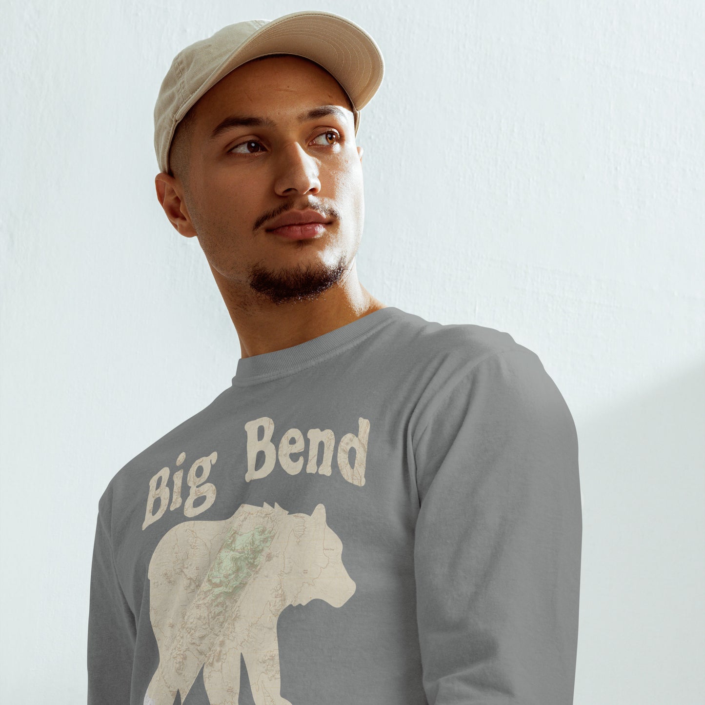 Big Bend Bear Heavyweight Long Sleeve Tee T-Shirt Park Service Apparel