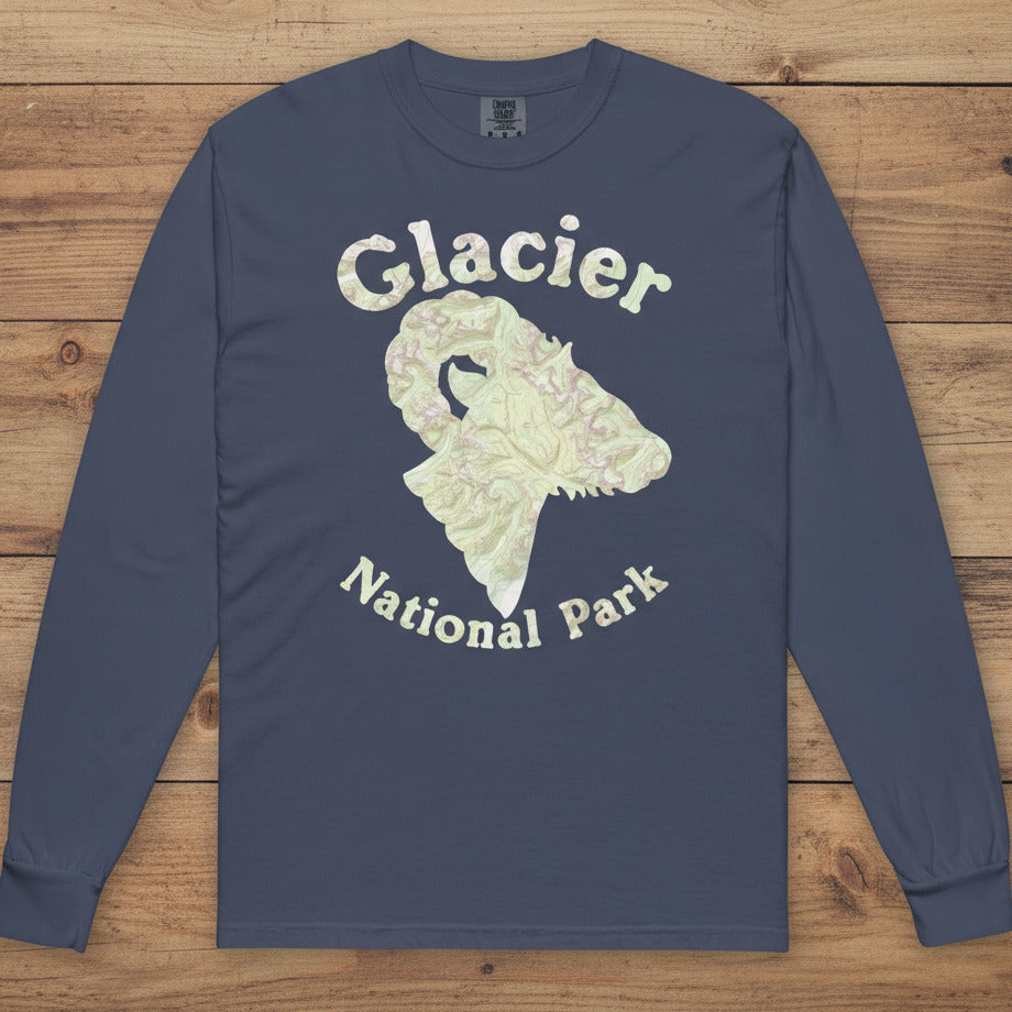 Glacier Ram Long Sleeve Heavyweight Topo Tee T-Shirt Park Service Apparel Navy S
