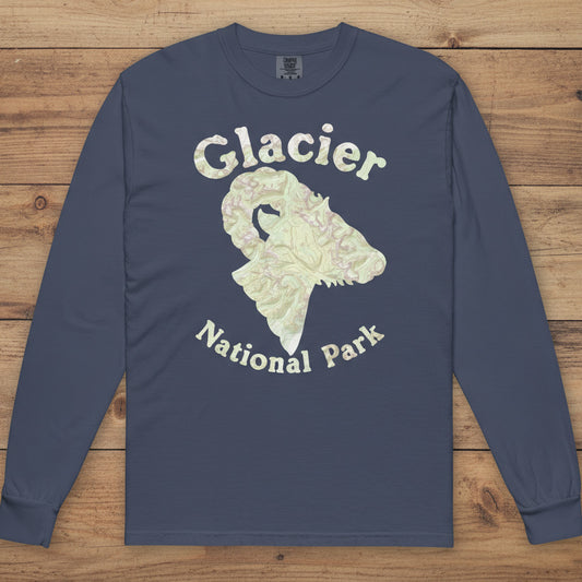 Glacier Ram Long Sleeve Heavyweight Topo Tee T-Shirt Park Service Apparel Navy S