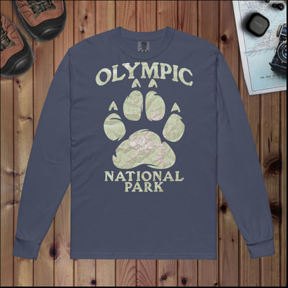 Olympic Bear Paw Heavyweight Long Sleeve Topo Tee Long-sleeve Park Service Apparel Navy S