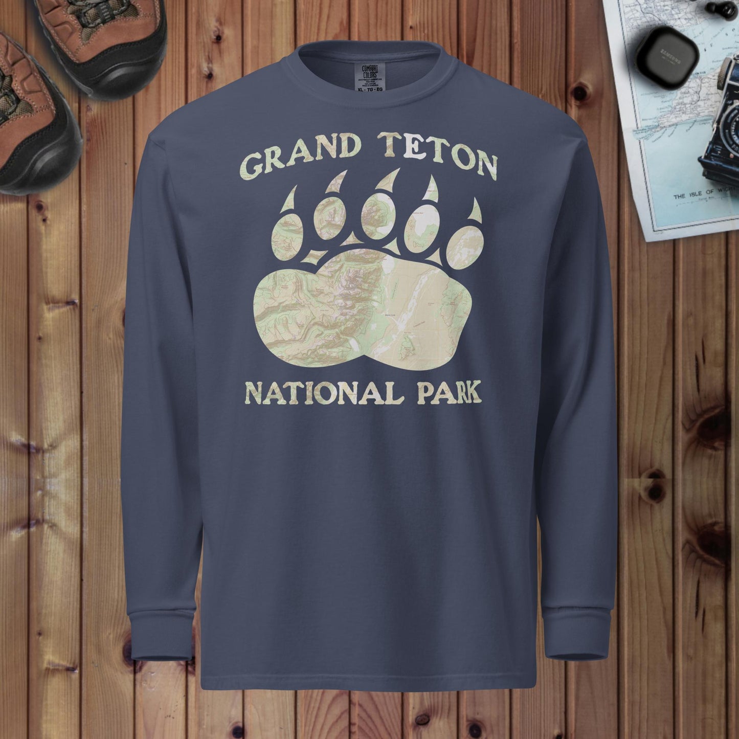 Grand Teton Heavyweight Long Sleeve Topo Tee Long-sleeve Park Service Apparel Navy S