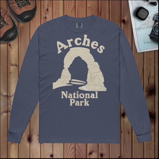 Arches Heavyweight Long Sleeve Topo Tee Long-sleeve Park Service Apparel Navy S
