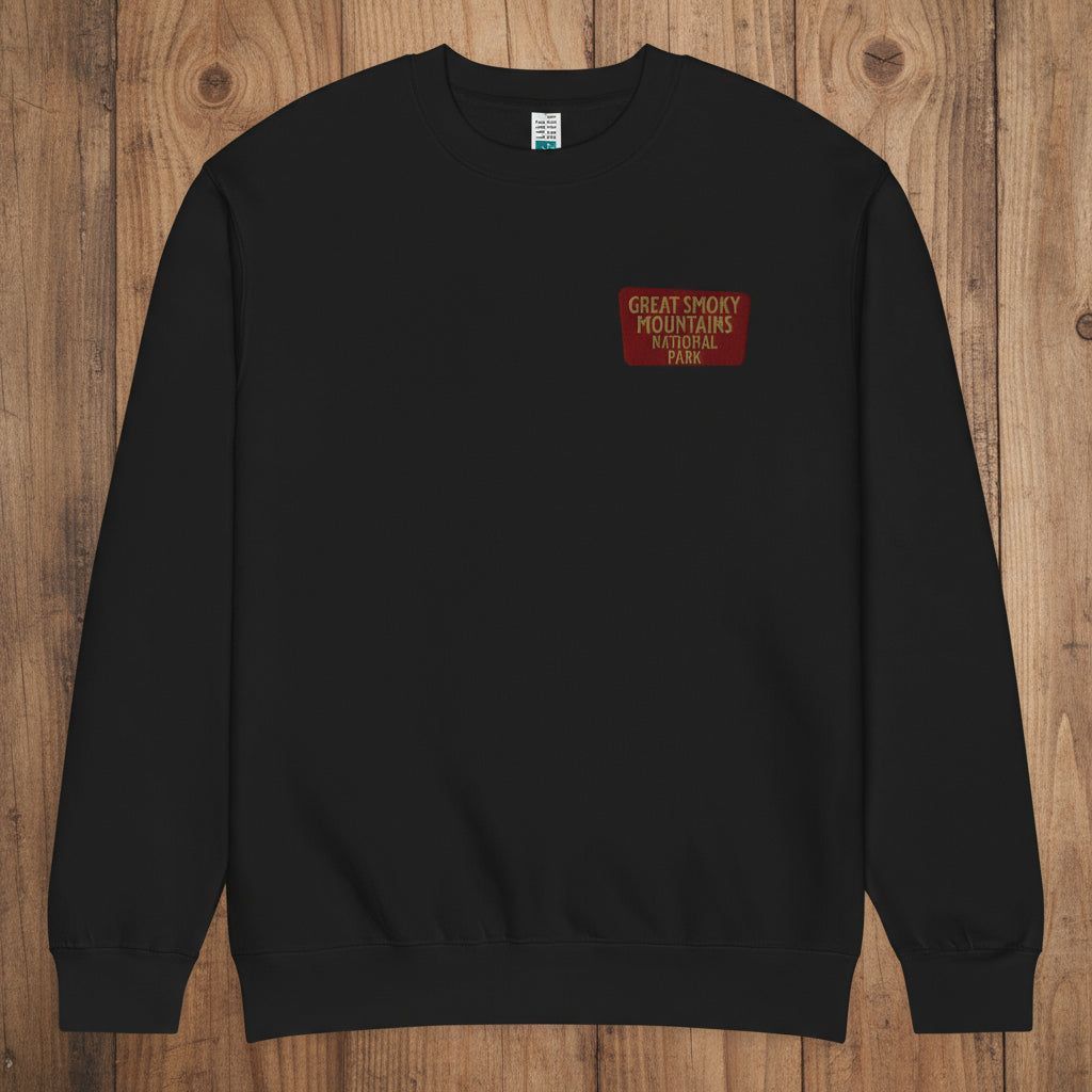 Great Smoky Mountains Crewneck Sweatshirt Sweatshirt Park Service Apparel Black S