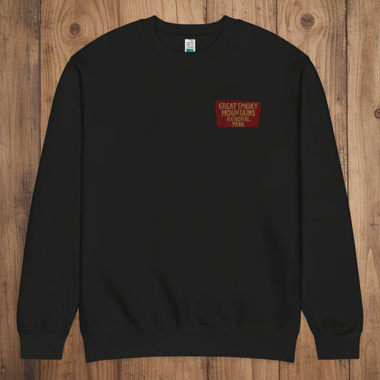Great Smoky Mountains Crewneck Sweatshirt Sweatshirt Park Service Apparel Black S