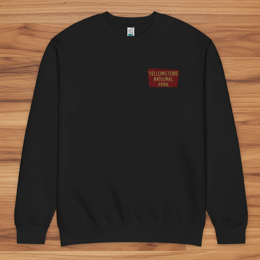 Yellowstone National Park Crewneck Sweatshirt Sweatshirt Park Service Apparel Black S