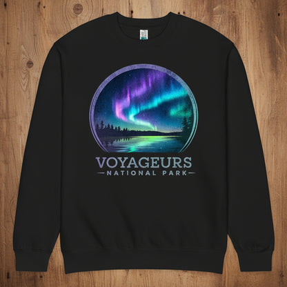 Voyageur Aurora Borealis Crewneck Sweatshirt Sweatshirt Park Service Apparel Black S