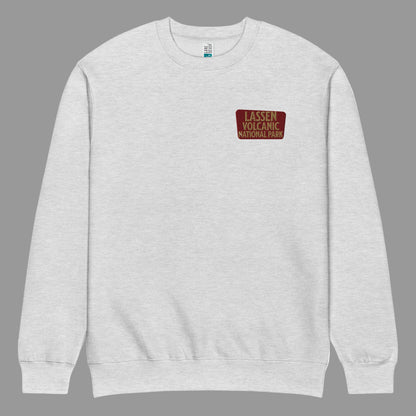 Lassen National Park Crewneck Sweatshirt Park Service Apparel Heather Grey S