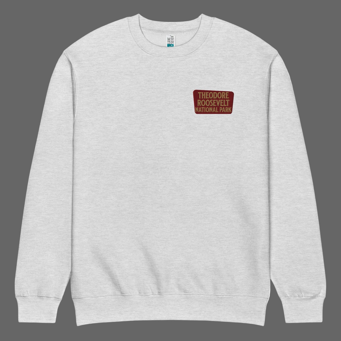 Theodore Roosevelt NP Crewneck Sweatshirt Sweatshirt Park Service Apparel Heather Grey S